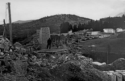 Isernia, viadotto Santo Spirito dopo il bombardamento del 10 settembre 1943