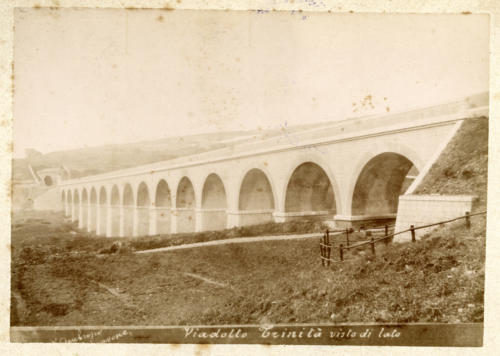 Isernia, 1893 circa, viadotto Trinità (foto D'Ambrosio e Schiavone)