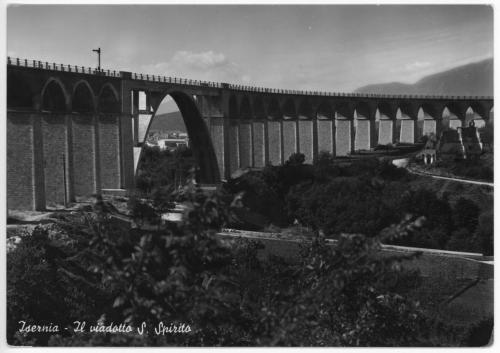 Isernia, 1960 circa, veduta viadotto Santo Spirito